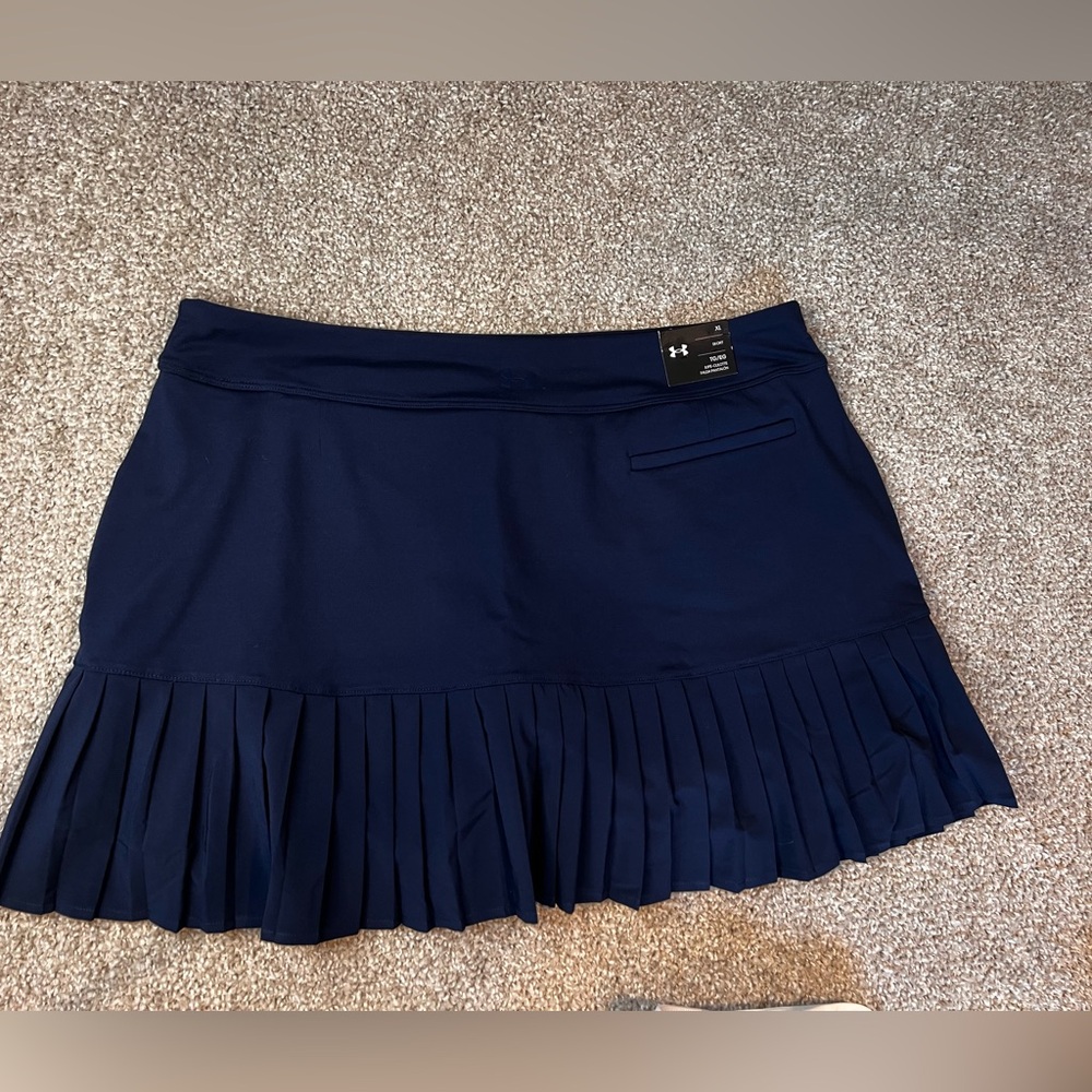 Under Armour Women's Navy Pleated Skort- NEW- XL